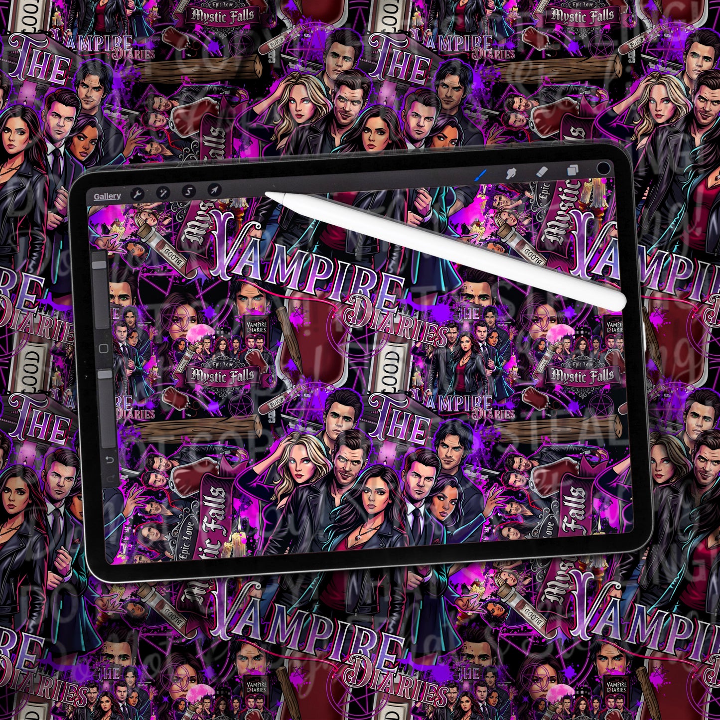 Mystic Falls SEAMLESS MULTIPLE COLOR