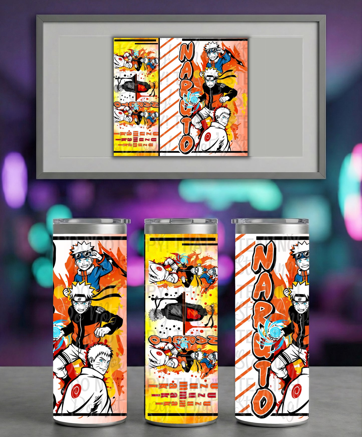 Orange Anime TUMBLER