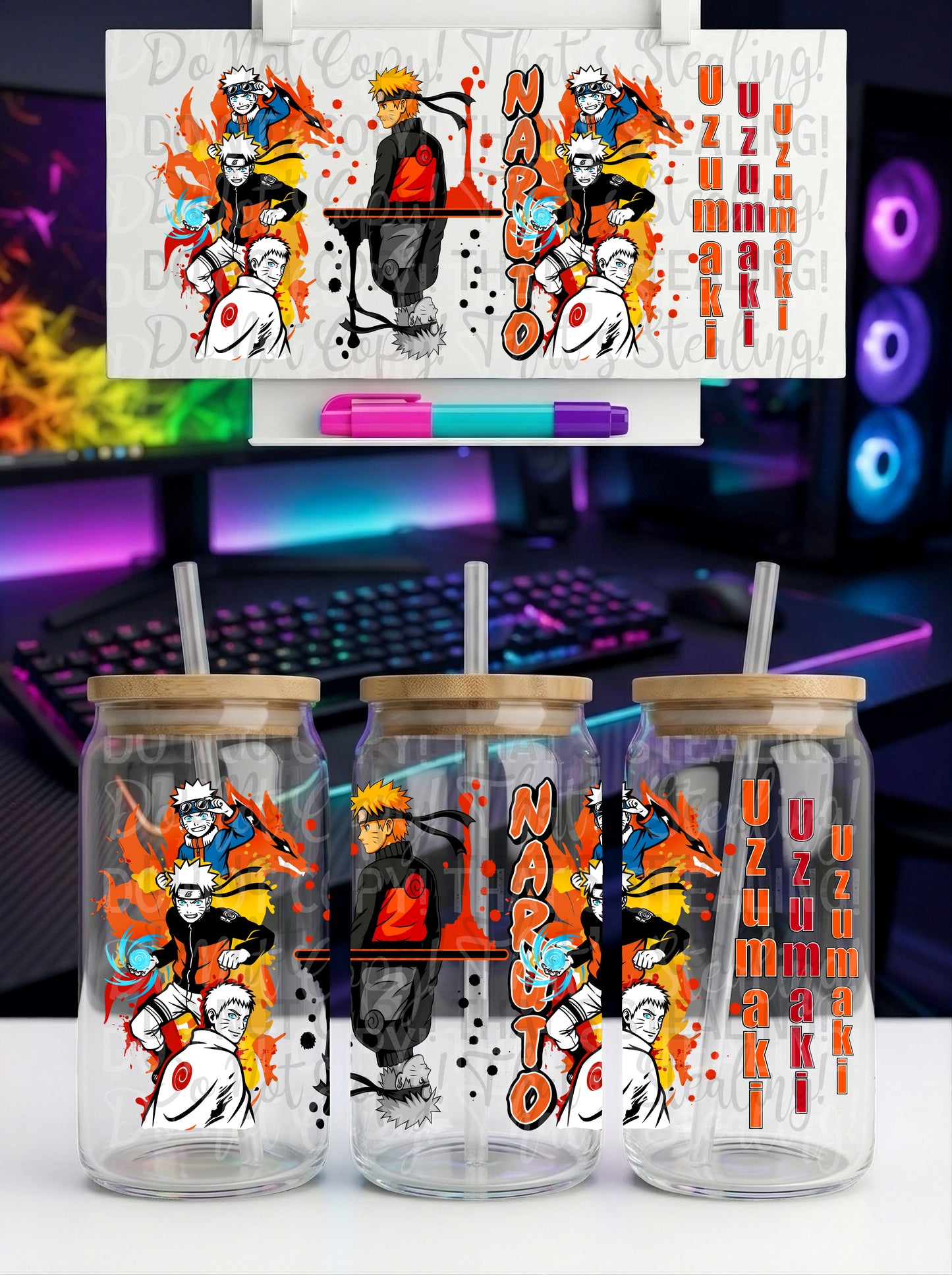 Orange Anime 16OZ LIBBY