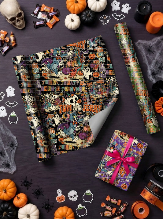 Cat & Mouse Halloween SEAMLESS MULTIPLE COLOR
