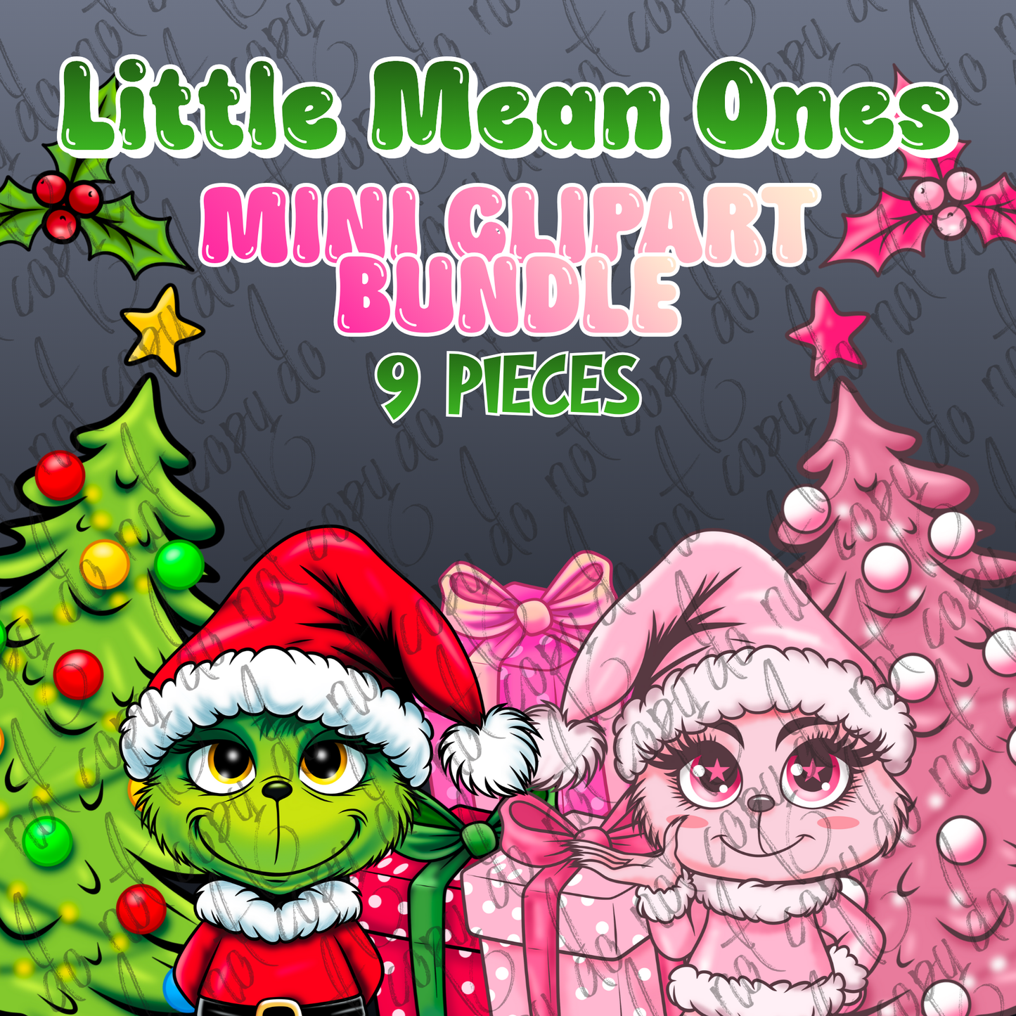 Little Mean Ones Clipart Mini Bundle