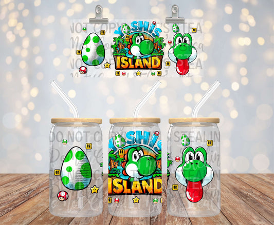 Green Dino 16OZ LIBBY